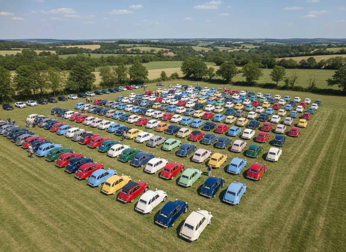 Membres du club autour de 2CV